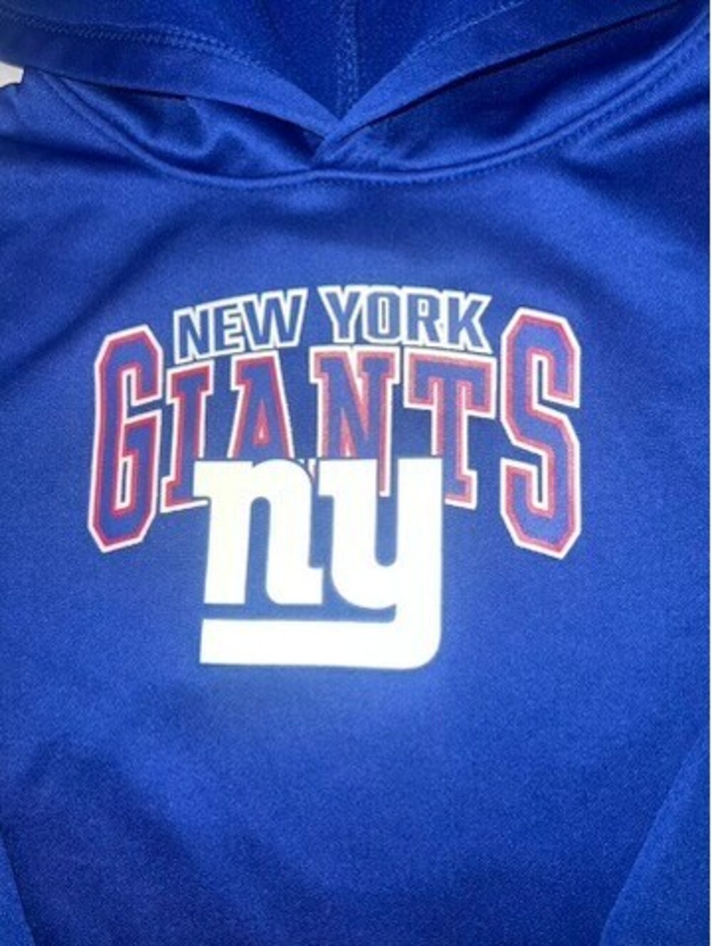 NFL Team New York Giants Football Blue Kids Toddler Hoodie 4T - Picture 2 of 4